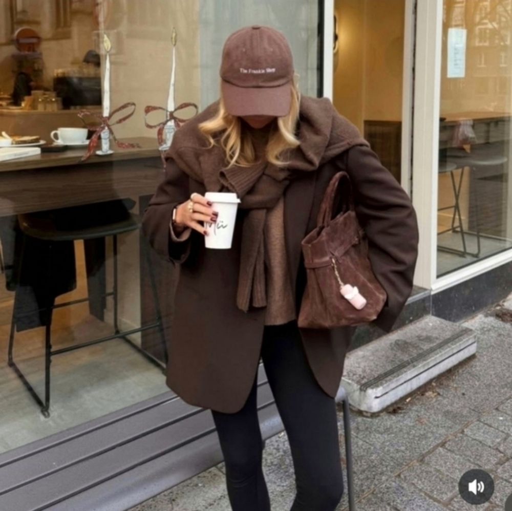 Zara Oversized Blazer Brown Size S and M